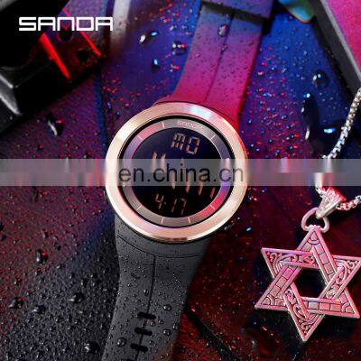 Sanda 6007 Sports Men LED Electronic Watch Chrono Alarm Waterproof Functional Digital Wristwatch photo-5