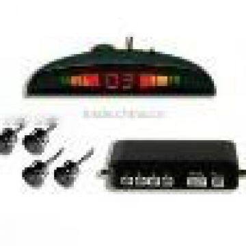 WHOLESALE CAR REVERSING REVERSE PARKING 4 SENSOR KIT LED DISPLAY BUZZER ALARM--BLACK
