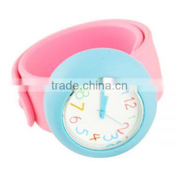 Hottest! Best-selling waterproof Custom cheap silicone watch children slap watch for child