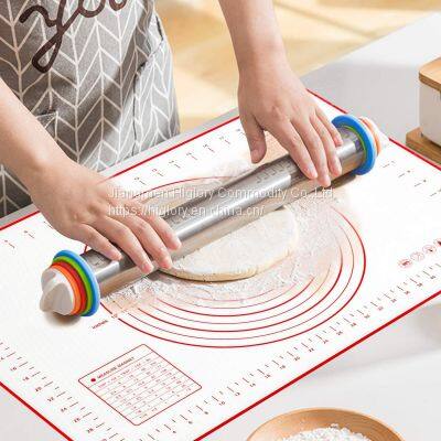 Custom Non Stick Soft Bbq Pastry Oven Kneading Rolling Dough Baking Silicone Mat for Cooking photo-5