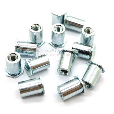 Install Into Stainless – Types BSO4, SO4, TSO4-M2/M2.5/M3/M4/M5/M6 Stainless Steel Pressure Riveting Studs