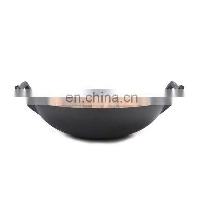 Kitchen Cooking Utensils Cast Iron 36cm Round Pot Wok photo-5