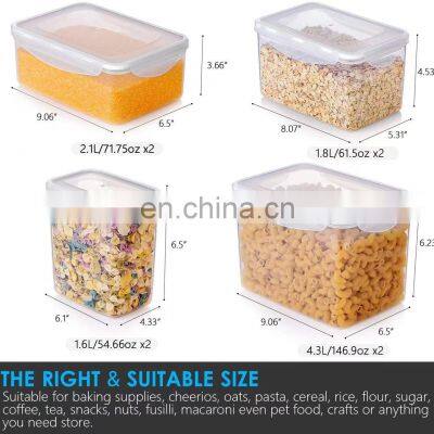8 Pack Extra Large Airtight Food Storage Containers BPA Free Pantry Organization Plastic Canisters for Kitchen photo-5