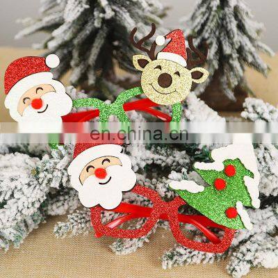 Santa Claus Xmas Tree Elk Glasses Frame Christmas Xmas Cute Cartoon Glasses Frame Christmas Gifts for Kids photo-4