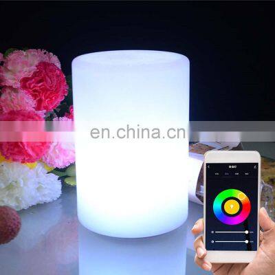 home Decoration Custom Tuya APP Control Smart living room Restaurant Cordless Rechargeable Led Table Night Light Lamp