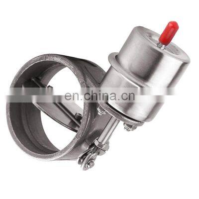 2.5in 63mm Car Exhaust Control Valve Boost Vacuum Activated Exhaust Cutout/Dump Air Vent Outlet Fit for E30 Silver photo-2