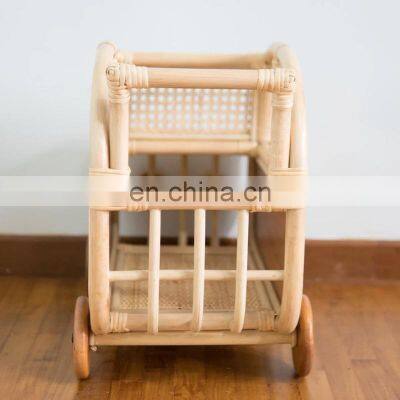 Hot Sale Rattan Toys Storage Wicker Car Sustainable Natural Children Toy Kid's Doll Toy Vietnam Manufacturer photo-5