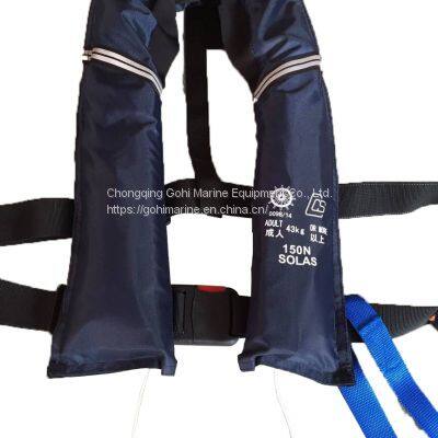 MED Approved SOLAS 275N Double Chamber Inflatable Life Jacket photo-5
