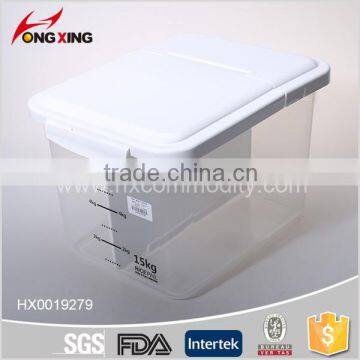 2016 New arrival 15L plastic rice storage container with divide                        
                                                                                Supplier's Choice