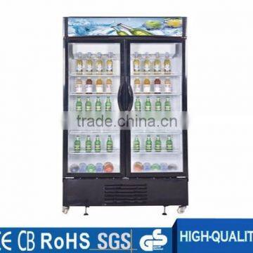 Glass door showcase refrigerator, vitrine refrigerator