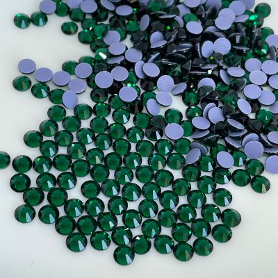 MC ss06 emerald hot fix rhinestones in bulk