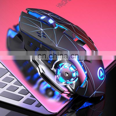 Luminescent mouse 2020 Personalized Logo Ergonomic rechargeable COMPUTER USB receiver wireless gaming mouse