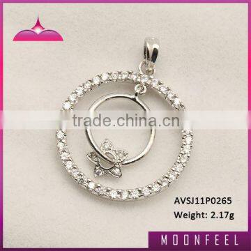 with star circle pendant 925 sterling silver