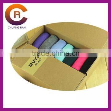 High Quality Printed cheap made paper custom made brown kraft sock boxes