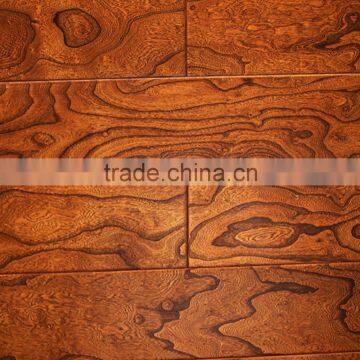 Elm Smooth Surface Engineered Solid Wood Flooring High-gloss