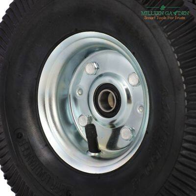 4.10/3.50-5 Black Tire Pneumatic Tyre Mobility Power Wheelchair Garden Trolley Cart photo-5