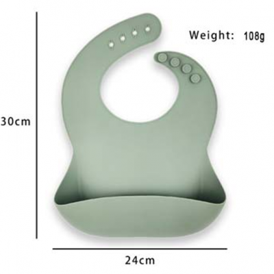 Top Rated Silicone Baby Bib – Waterproof, BPA Free, Food Catcher, Toddler Feeding, Easy Clean, Reusable, OEM Available