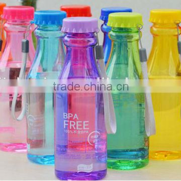 Unbreakable transparent tritan soda bottle