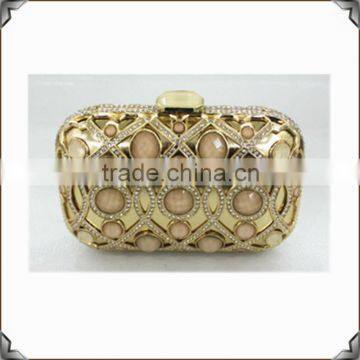 wholesale luxury crystal stone hardware evening bag