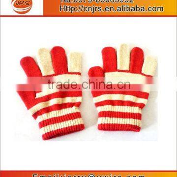Full Finger Fashion Acrylic Knitted Gloves,wholesale Winter Magic Glove