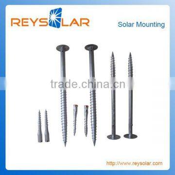 Ground Screw with Flange and Tube Top for solar mounting system fixing screw