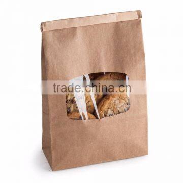 Brown Paper Bag with OPP window / Coffee Bag / Tea Bag/ Cookie Bag