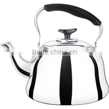 201 Stainless steel whistling kettle with Enlarged Bottom