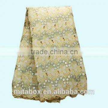 african wear swiss double organza parties lace fabrics handcut wedding lace OG0165