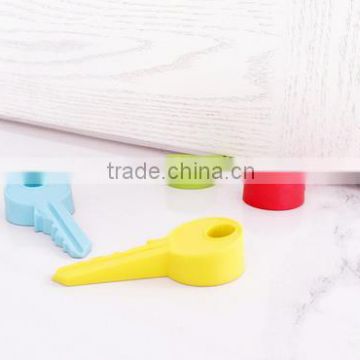 Creative silicone rubber sliding door stop for kids