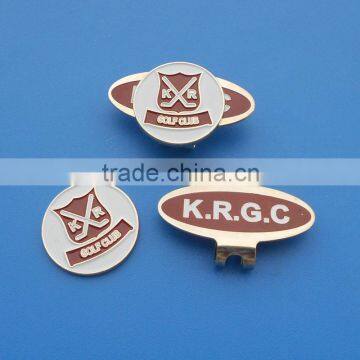 hot sale custom metal ball marker and hat clip golf club accessories