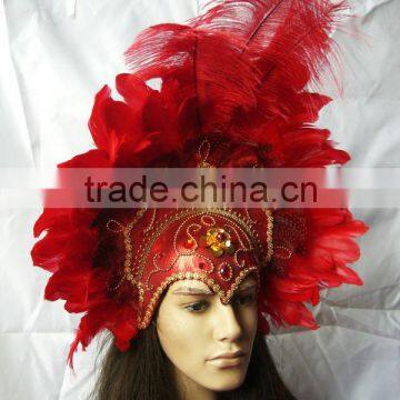 Beautiful Headdress With Ostrich Feather for Girls/women/ladies photo-3