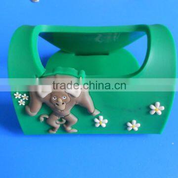 3D star bull holder support mobile phone, animal design pvc phone holder