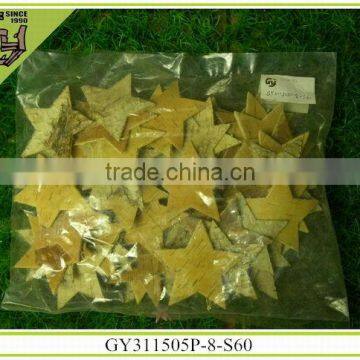 2014 birch bark heart star home decor