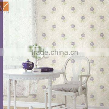 Europe flower dmask wallpaper in non-woven material