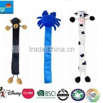 plush bookmark/custom animal design bookmark plush toy/soft plush animal bookmark toy