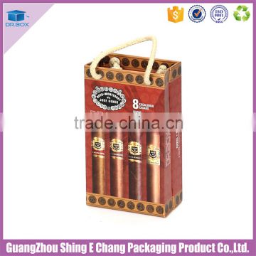 High quality sliver stamping wooden cigar box for roses packaging