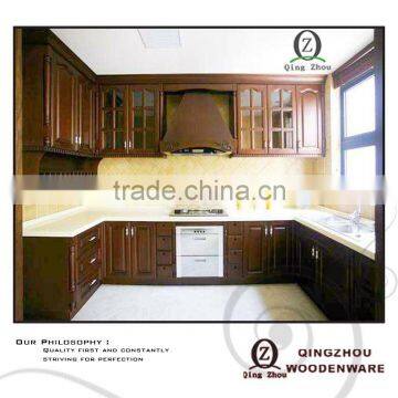 Birch solid wood kitchen cabinet