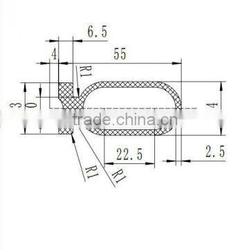 Solid Rubber Weatherstrips/rubber Edge Trims