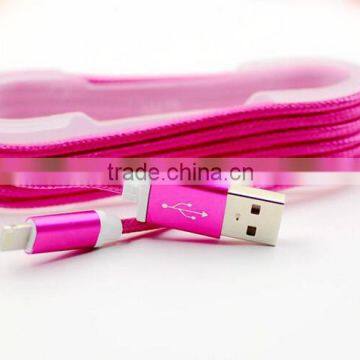 2016 High Quality 1.5M Customized braided 5Pin Micro USB Cable for iphone