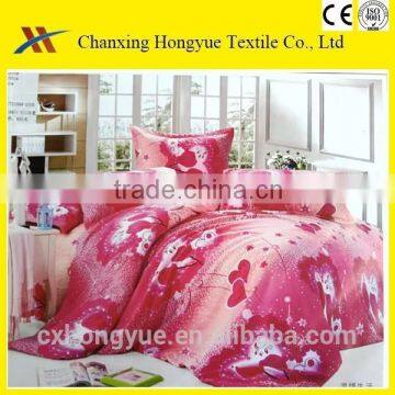 100 polyester material disperse printed fabric for bed sheets/brushed fabric