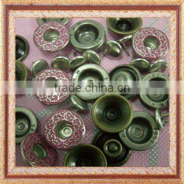 metal jeans button