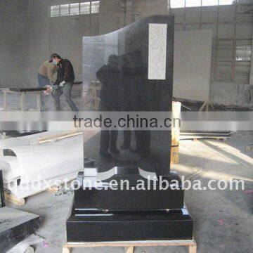 Shanxi black granite tombstone monument