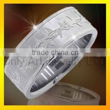 Alibaba express wholesale jewelry stainless steel rings custom design laser rings