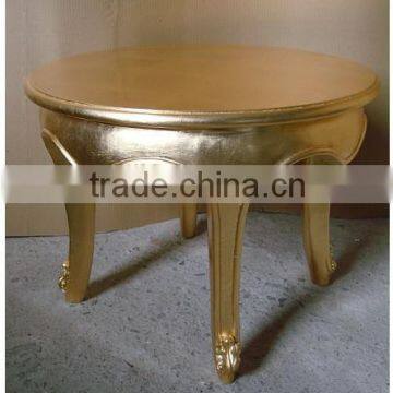 Classical golden round coffee table C1021