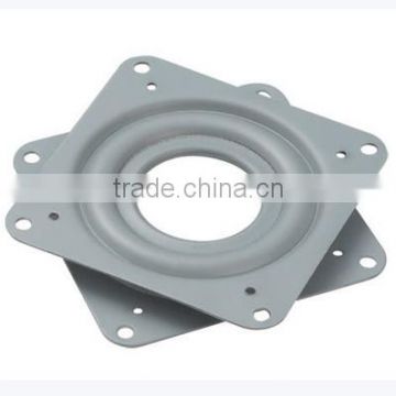 Low noise durable 3 inch swivel plate