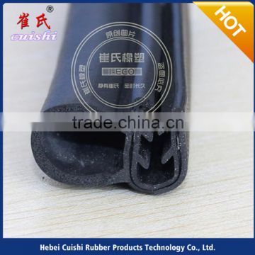 black EPDM car door protect edge trim seal