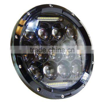BJ-HL-016 Highly Recommended Waterproof 7" Projector Daymaker LED Light Round Motorcycle Headlight 75W for Harley photo-3