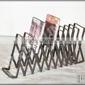 INDUSTRIAL MAGAZINE HOLDER, VINTAGE INDUSTRIAL FURNITURE/ BOOK & MAGAZINE HOLDER