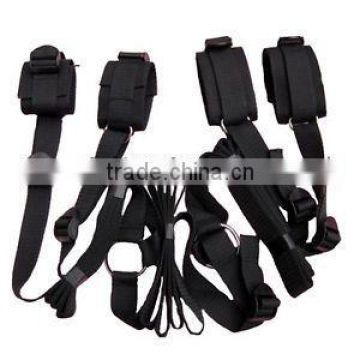 Under Bed Restraint System Bondage Cuffs Strap Set Kit Adult Sex Toy HK081