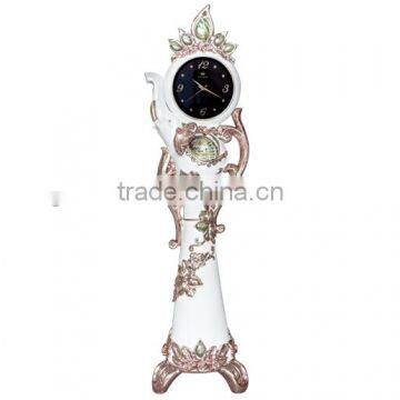 Ceramic clock creative living room European-style luxury single-sided porcelain marriage room table clock Alice